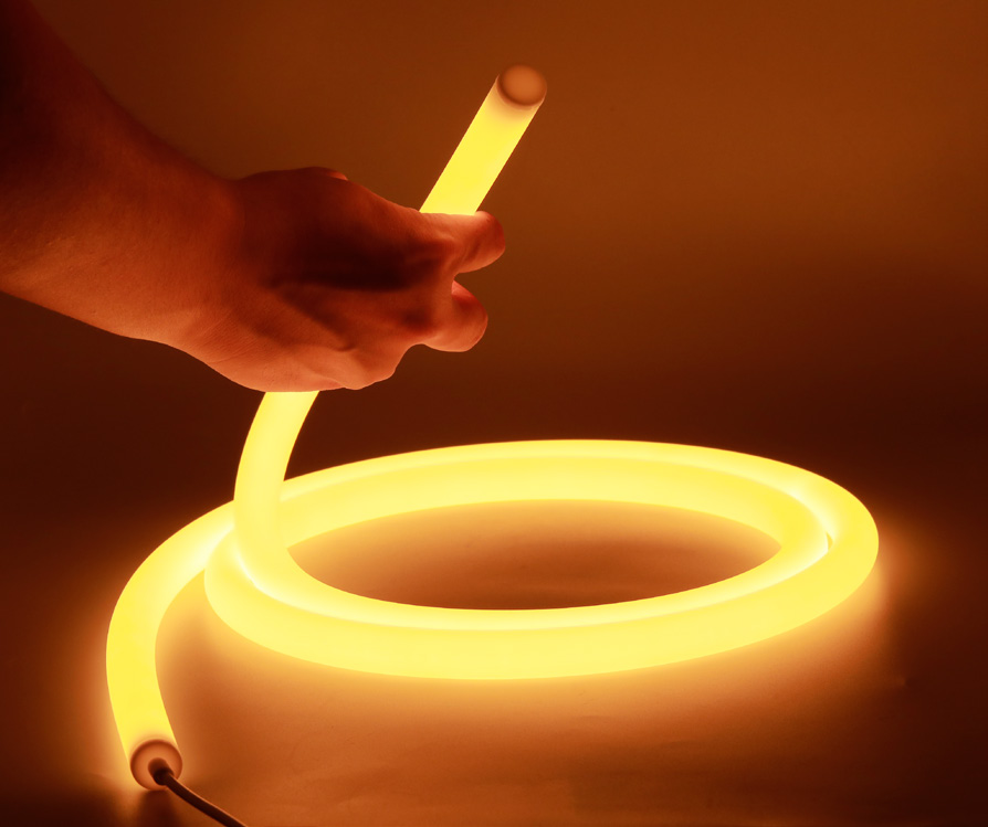 NEON LED borði 360gráður 25mm - RGB+2700K