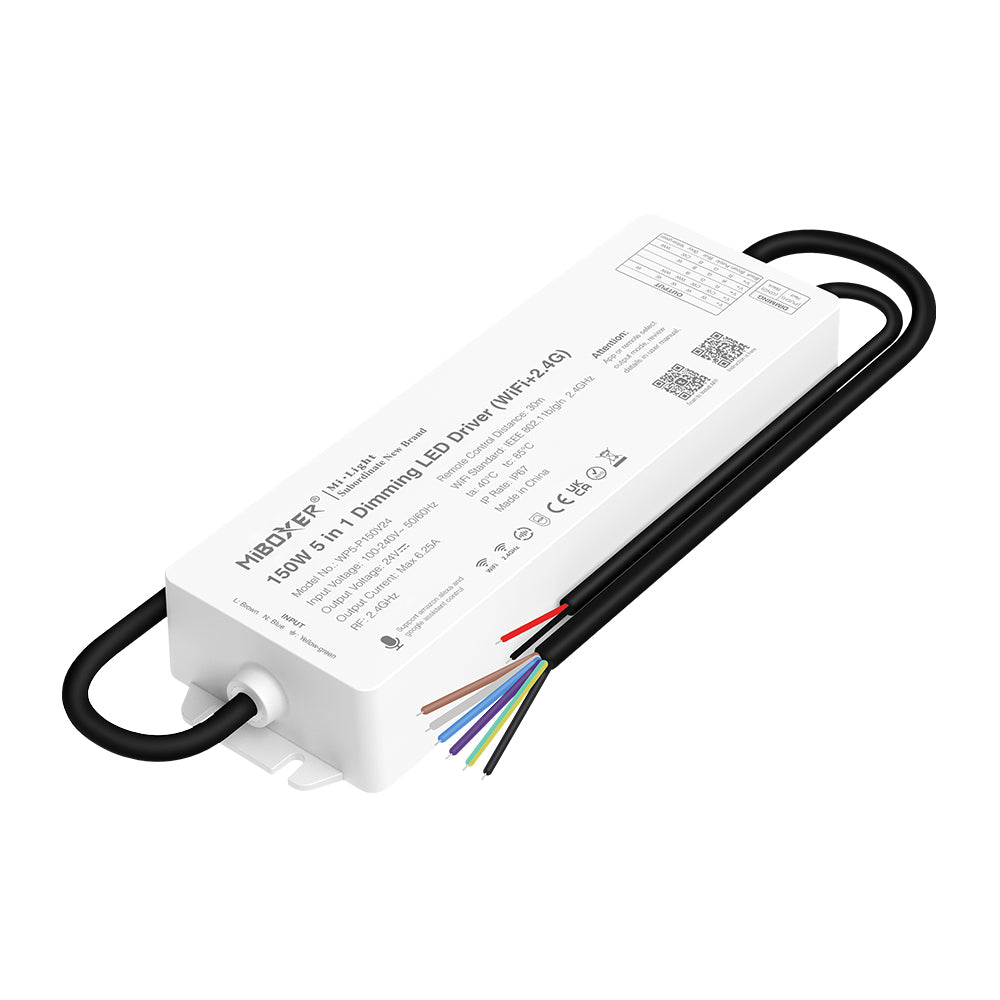 150W RGB+CCT 5 in 1 Stýring (WiFi+2.4G)