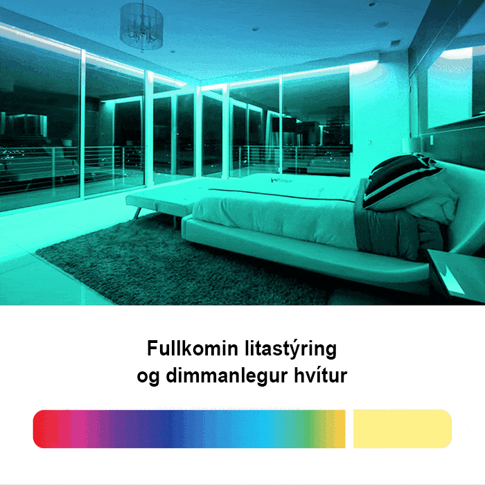 LED BORÐI - RGB+3000K NEON - 120LED/m 24V